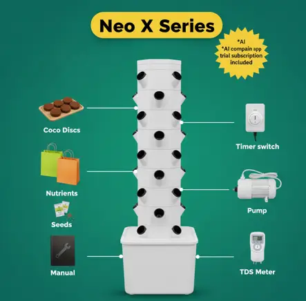 Neo X 40 Tower Fully Planted